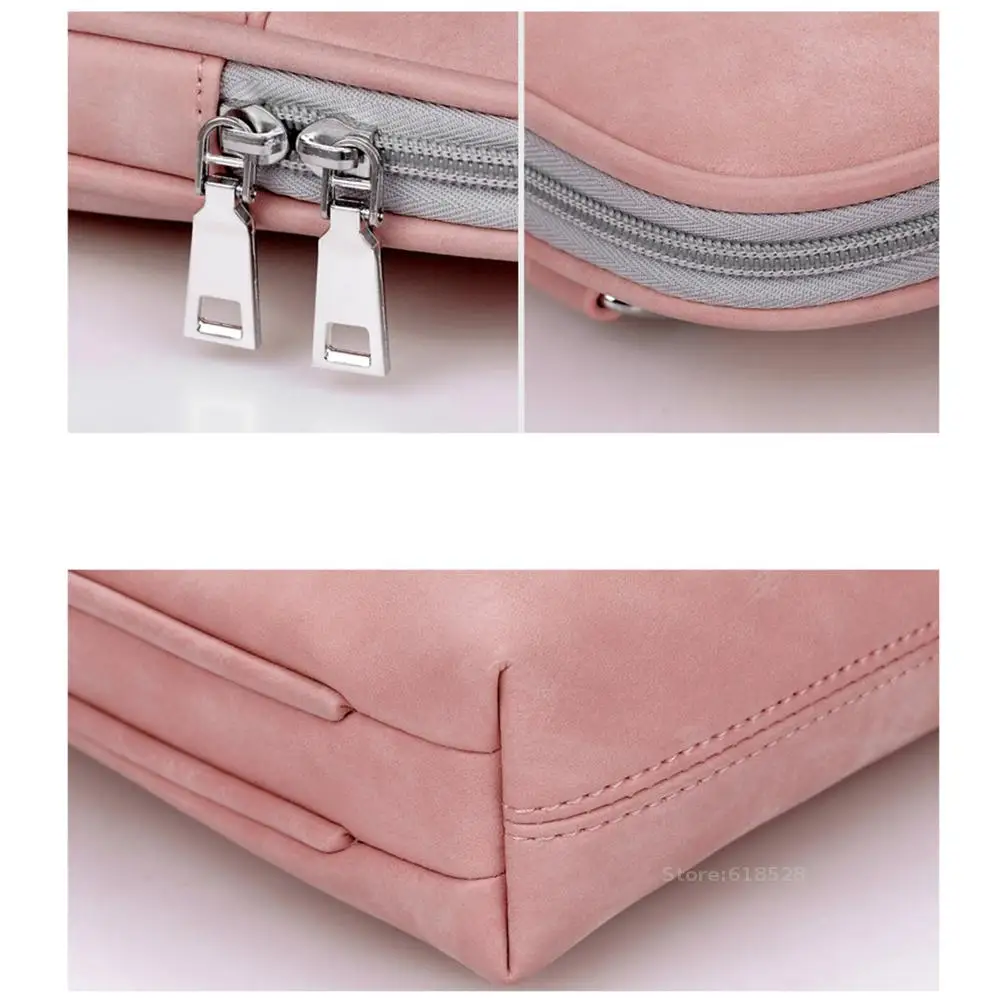 Imagem -06 - Maleta Portátil Resistente a Riscos Impermeável para Homens e Mulheres Bolsa de Ombro Estojo Notebook Moda pu 13 14 15