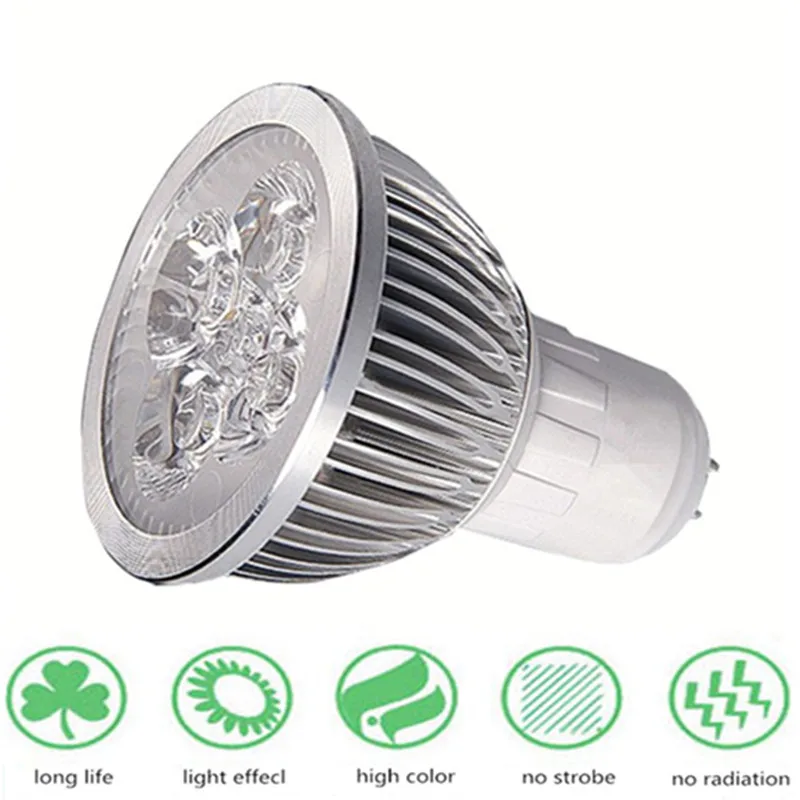 Bombilla LED GU10 GU5.3 E14 E27 MR16, de alta calidad, 9W, 12W, 15W, 110V, 220V, 60 ángulos de haz de luz