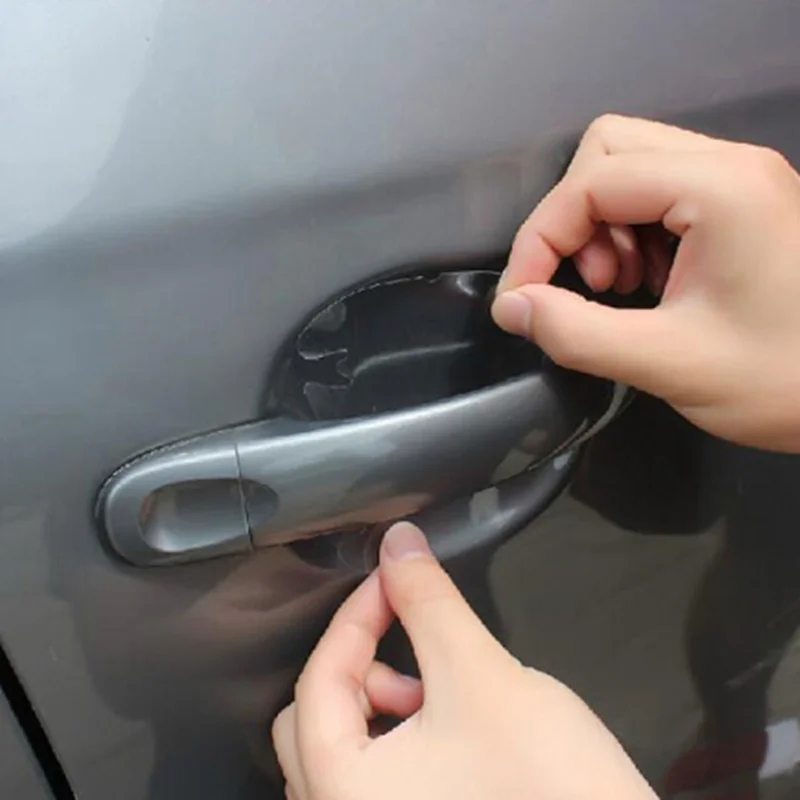 4Pcs Car door Handle Protection Film Car sticker for Skoda Octavia A2 A5 A7 Fabia Rapid Superb Yeti Roomster image 3