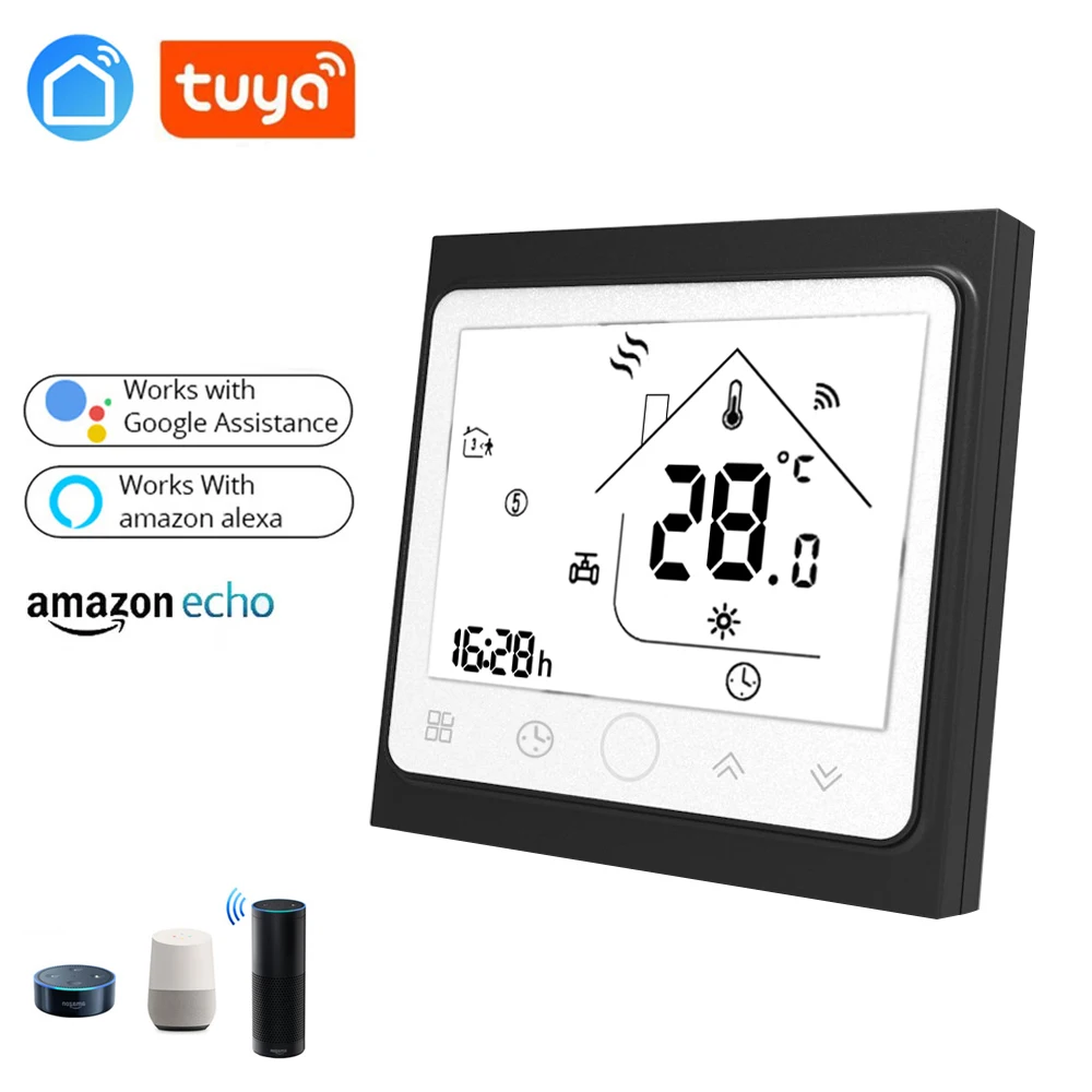 WIFI/ZIGBEE/MODBUS Protocol Remote Thermostat for Valve NO/NC,Electric Heating Radiator Boiler  with 3M NTC Warm Floor