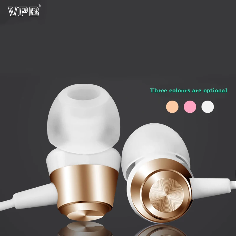 VPB S3 Sport Earphone Wired Super Bass 3.5mm Crack Earphone Earbud with Microphone Hands Free for Samsung MP3