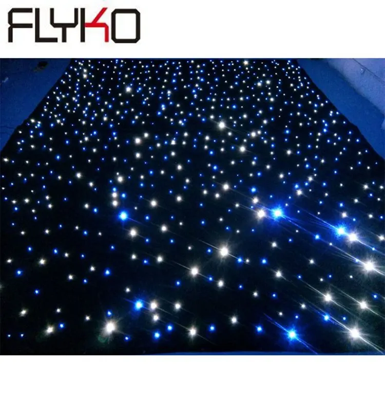 16pcs/sqm 4x6m Portable backdrop flexible wedding led lighting display star curtain