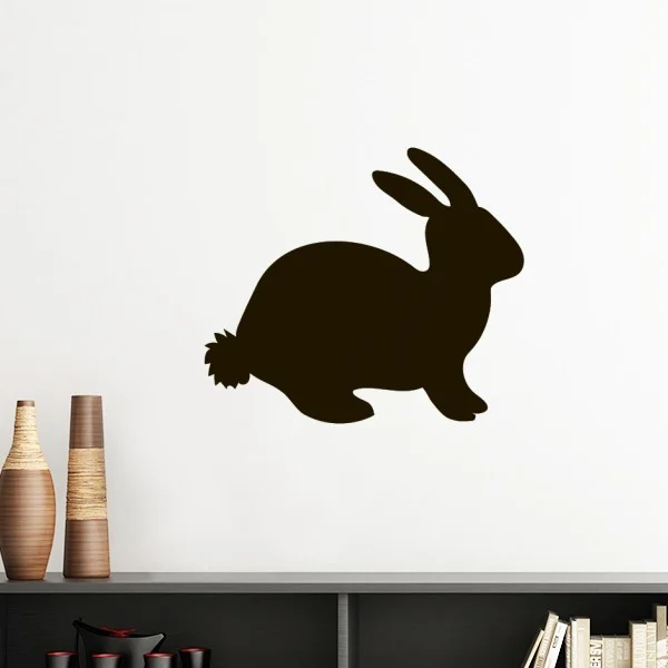 

Black Hare Animal Portrayal Removable Wall Sticker Art Decals Mural DIY Wallpaper for Room Decal