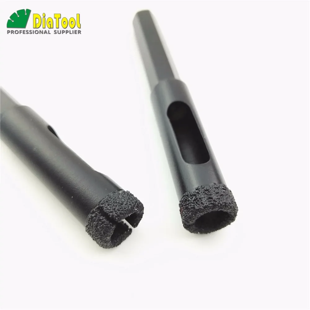 DIATOOL 1 Unidades/3 unids vástago Hexagonal brocas de diamante mojado 10mm + 12mm + 14mm perforación de mampostería de hormigón de granito de mármol del azulejo de cerámica