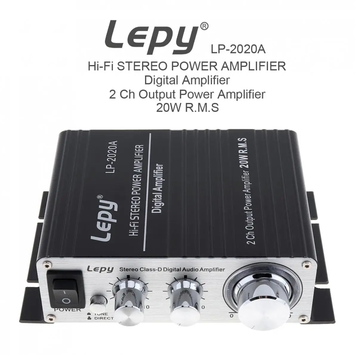 

LEPY LP-2020A 20W x 2 2CH Digital Stereo Class-D Audio Amplifier Hi-Fi Stereo Power Amplifier with Over-current Protection