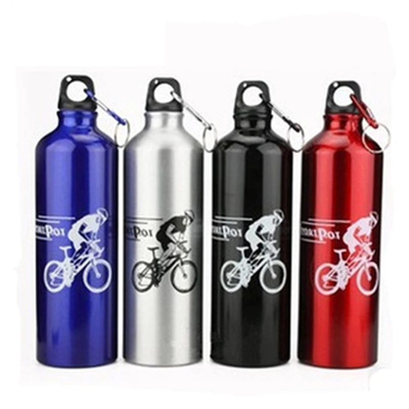 Sticker Outdoor Sport Kettle Bicycle Climbing Supplies 750ml Aluminium Vacuum Flask Drinking Water Bottle Drinkware