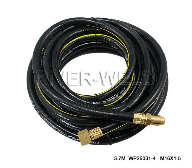 12 Feet Power Cable Hose for WP-26 TIG Welding Water-Cool Torch