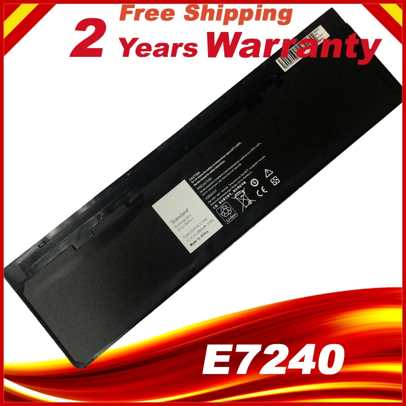 HSW 7.4V 52wh VFV59 W57CV GVD76 Laptop Battery For DELL Latitude E7240 E7250 W57CV 0W57CV WD52H GVD76 VFV59