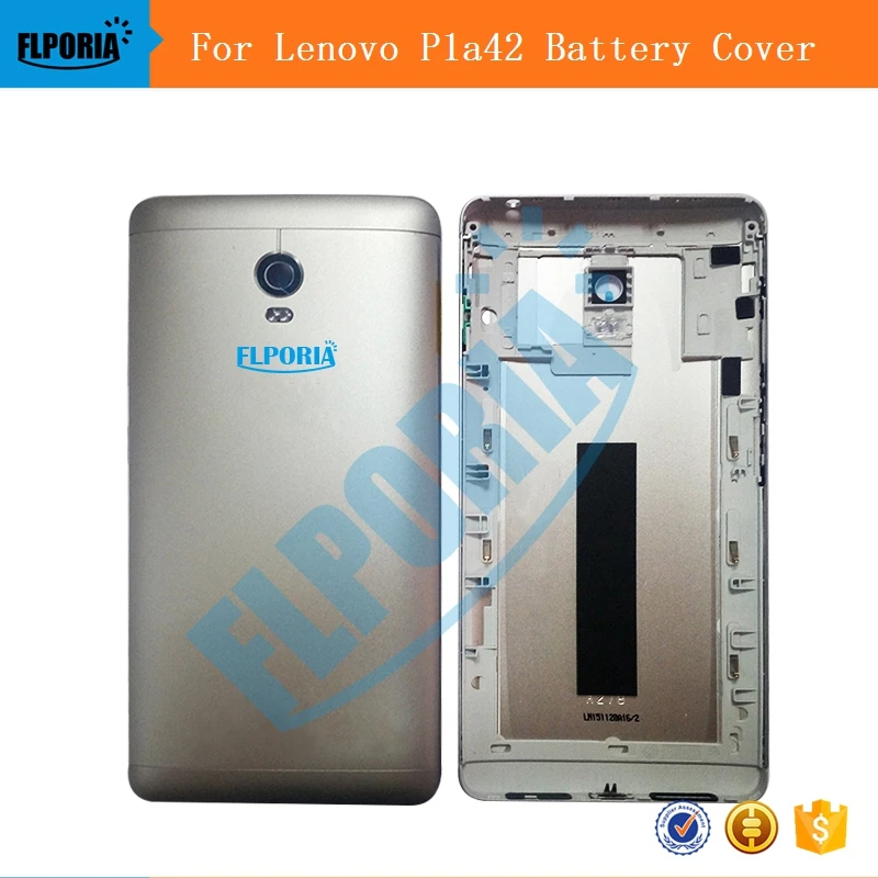 For Lenovo Vibe P1a42 Battery Door Case Metal Back Cover Housing Replacement Parts Buttons Camera Glass P1a42 Rear