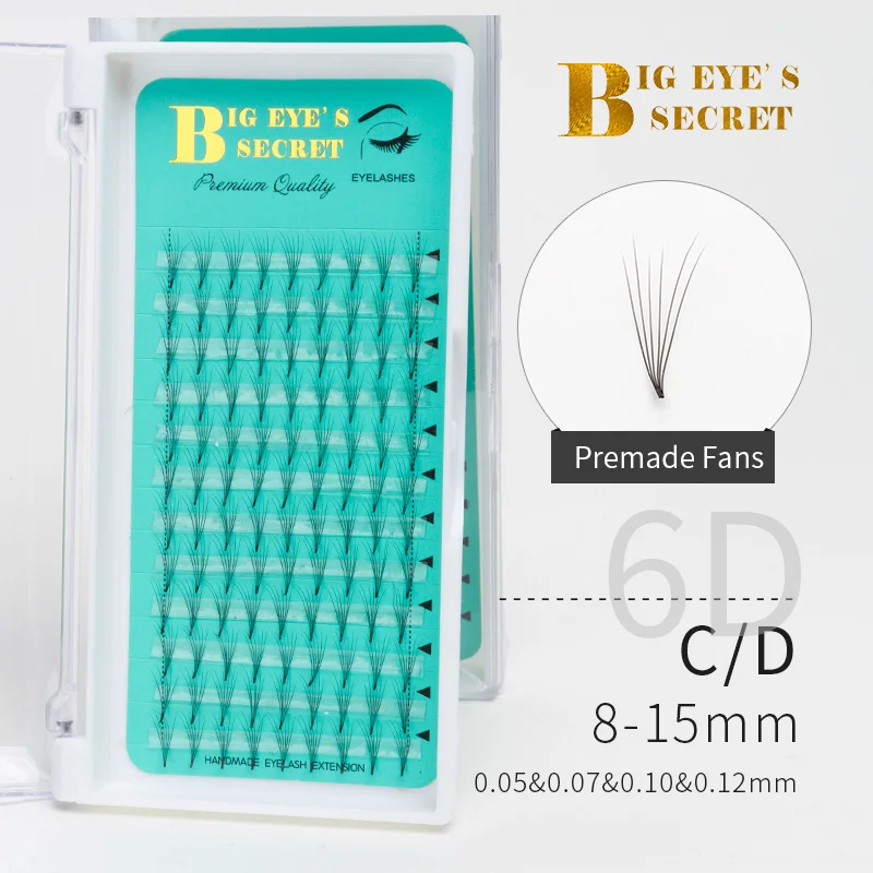 

Big Eye's Secret Eyelashes Extension Premade Fans Individual Lashes Pre Fan Semi Permanent Eyelash Extension Free Shipping