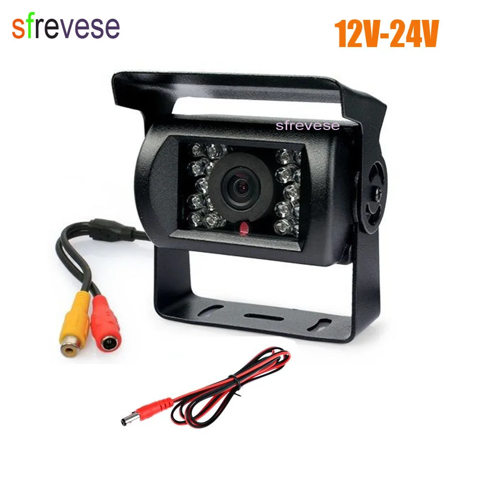 12V-24V 18 LED IR Night Vision Car Rear View Reversing Backup Parking Camera For Bus Truck Motorhom Vehicle