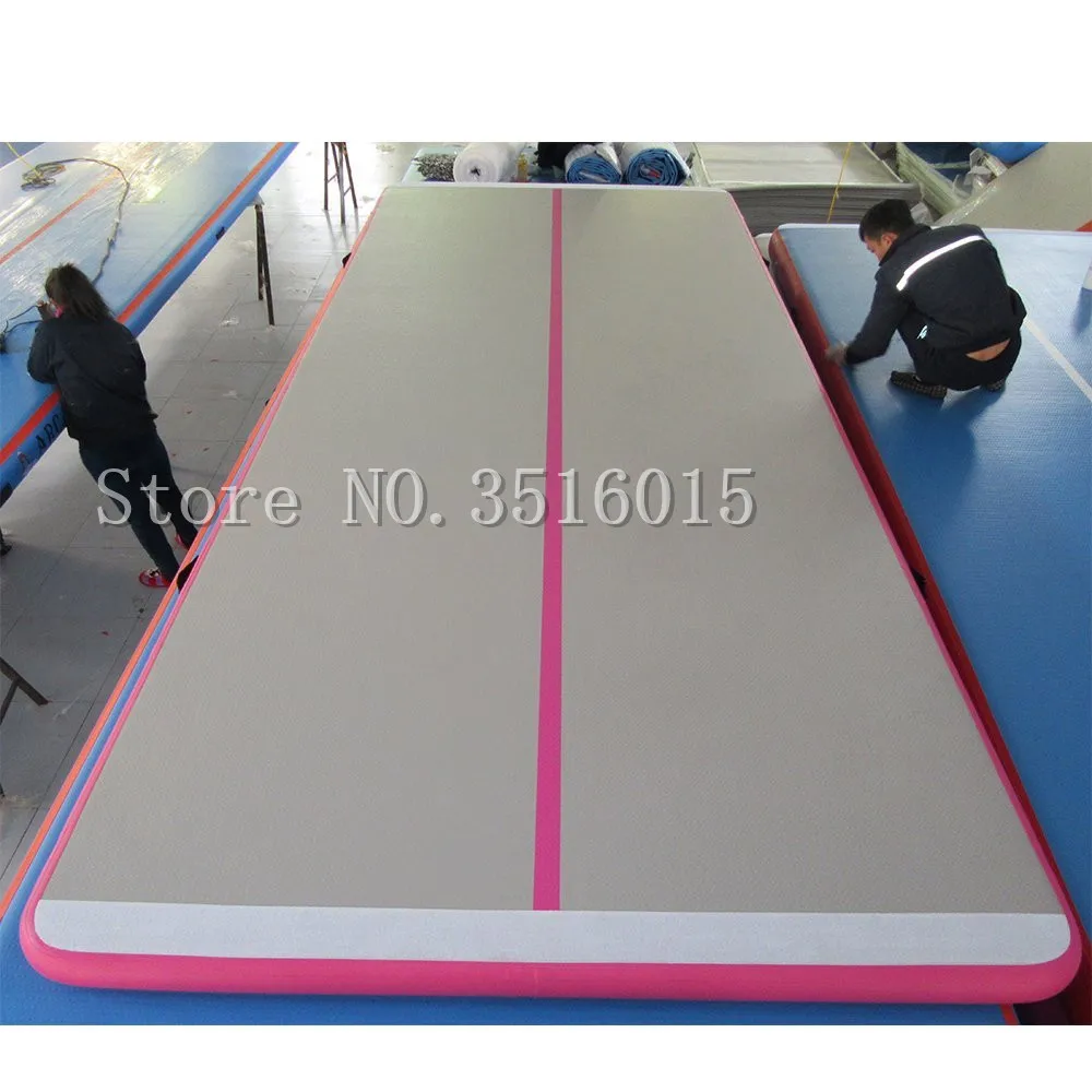 Spedizione Gratuita 6x1x0.2m Rosa Gonfiabile Air Track Palestra Air Mat Tumble Track Tumbling Mat Air Tumbling Track Air Floor Mat