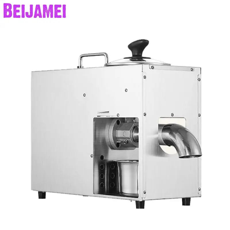 

BEIJAMEI Stainless Steel Commercial Home Oil Extractor Expeller Presser Cold Hot press for Peanut, Almond, Pine nut kernel oil