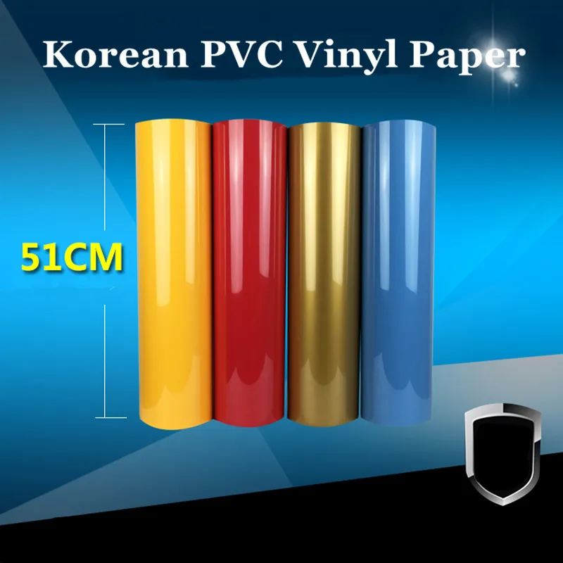 PVC Vinyl Transfer Paper and Heat Transfer Vinyl with Korean quality 0.51cm*1m (random color or let's know which color )