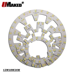 LED PCB 12 W 18 W 24 W Dubbele SMD5730 Ronde Licht Plafondlamp Vervangen Buis Licht Retrofit Aluminium Lamp plaat Voor plafondlamp
