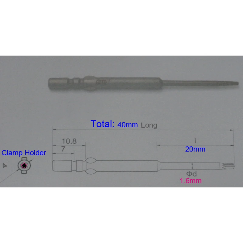 New 800 4MM Shank Electric Screwdriver Bit Magnetic Pentalobe P2 Screw driver Bit Opening for iPhone X 7 8 Plus 6S Bottom Screws