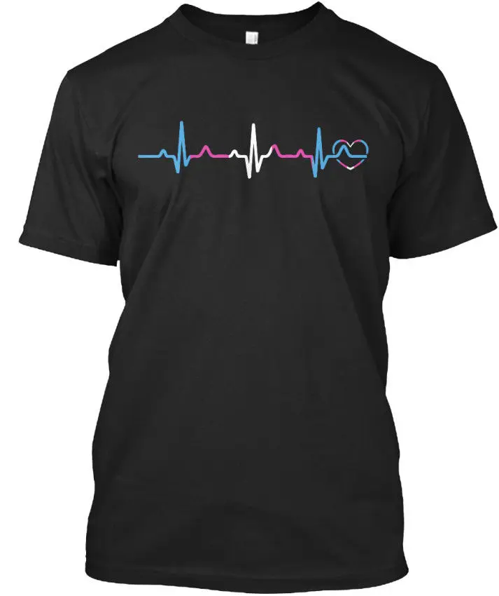 2019 New Men'S T Shirt Fashion Men T Shirt Free Shipping Trans Heart Beat & Tee Stylisches Tee Shirt