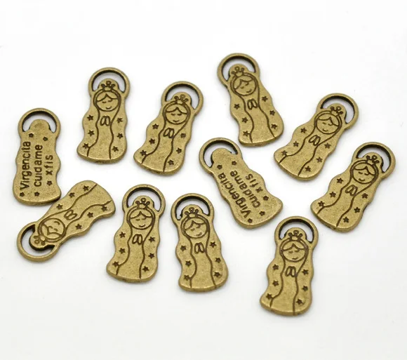 

Free Shipping 150pcs Antique Bronze Virgencita Cuidame Charm Pendants 22x10mm Jewelry Findings Wholesale J0385F