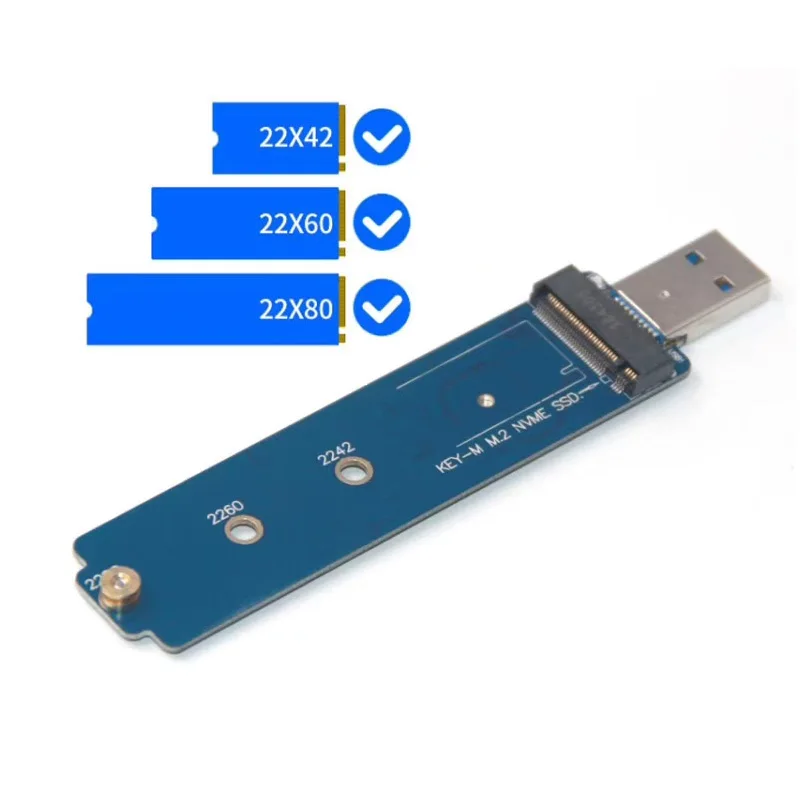 Nowy obudowa na SSD LM903 USB3.1 na PCI-E NVME M.2 TYPE-A dysk twardy SSD karta adaptera obudowa obudowa zewnętrzna dla 2242/2260/2280 SSD