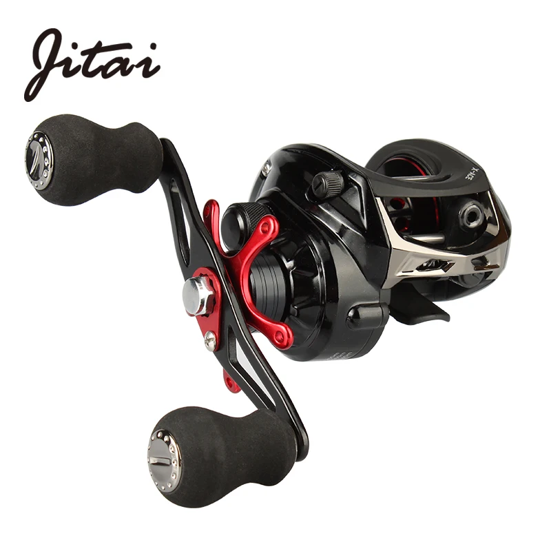 

JITAI Baitcasting Fishing Катушка Оборудовано с PE 4 Пряди линия 8 кг Сила торможения 14 + 1BBs Качество Ultra Light Wheels Карп приманки рыбалка