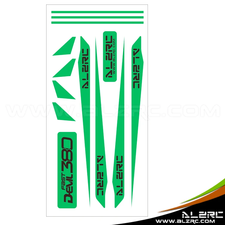 ALZRC - Devil 380 FAST Carbon Fiber Landing Skid Color Sticker