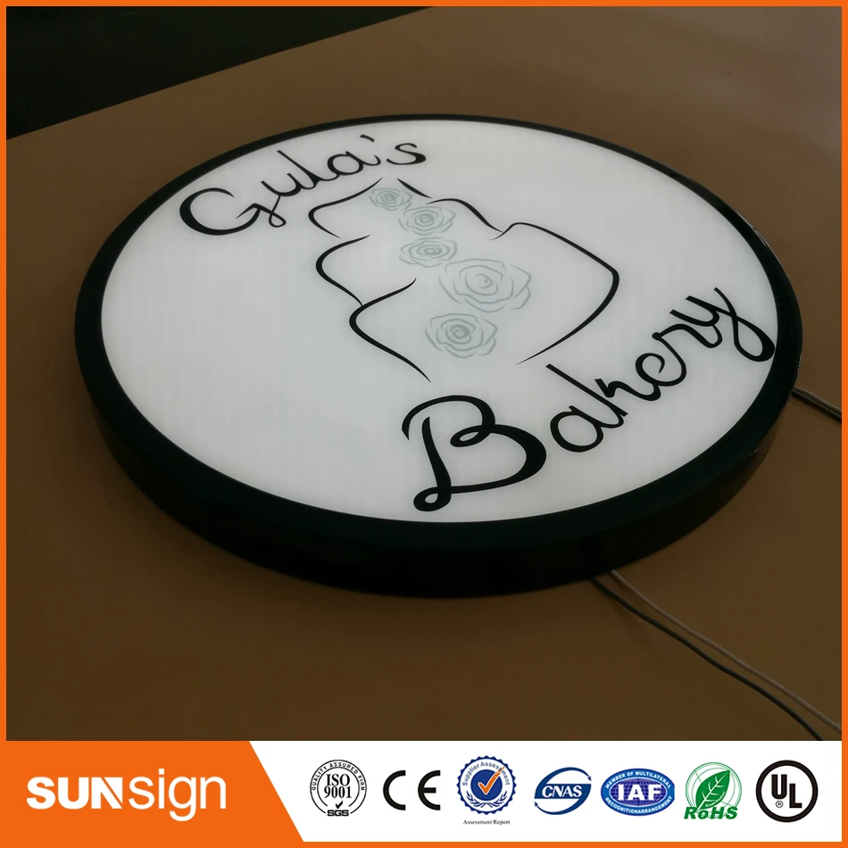 3D Acrylic Advertising LED Illuminated Letters lighting box Storefront sign light up sign box letters