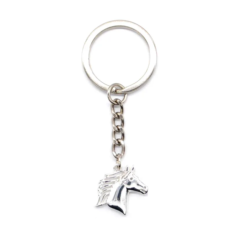 Fashion Alloy Horse Shaped Key Chains Women's Metal Horse Pendant Key Chains