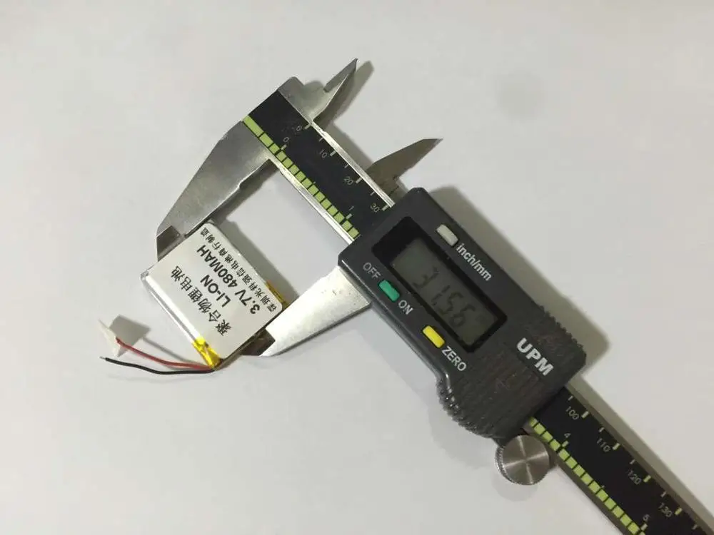 Polímero de litio de 3,7 V de capacidad completa, 602530, 480MAH/equipo/micro navegador MP4, celda de iones de litio recargable