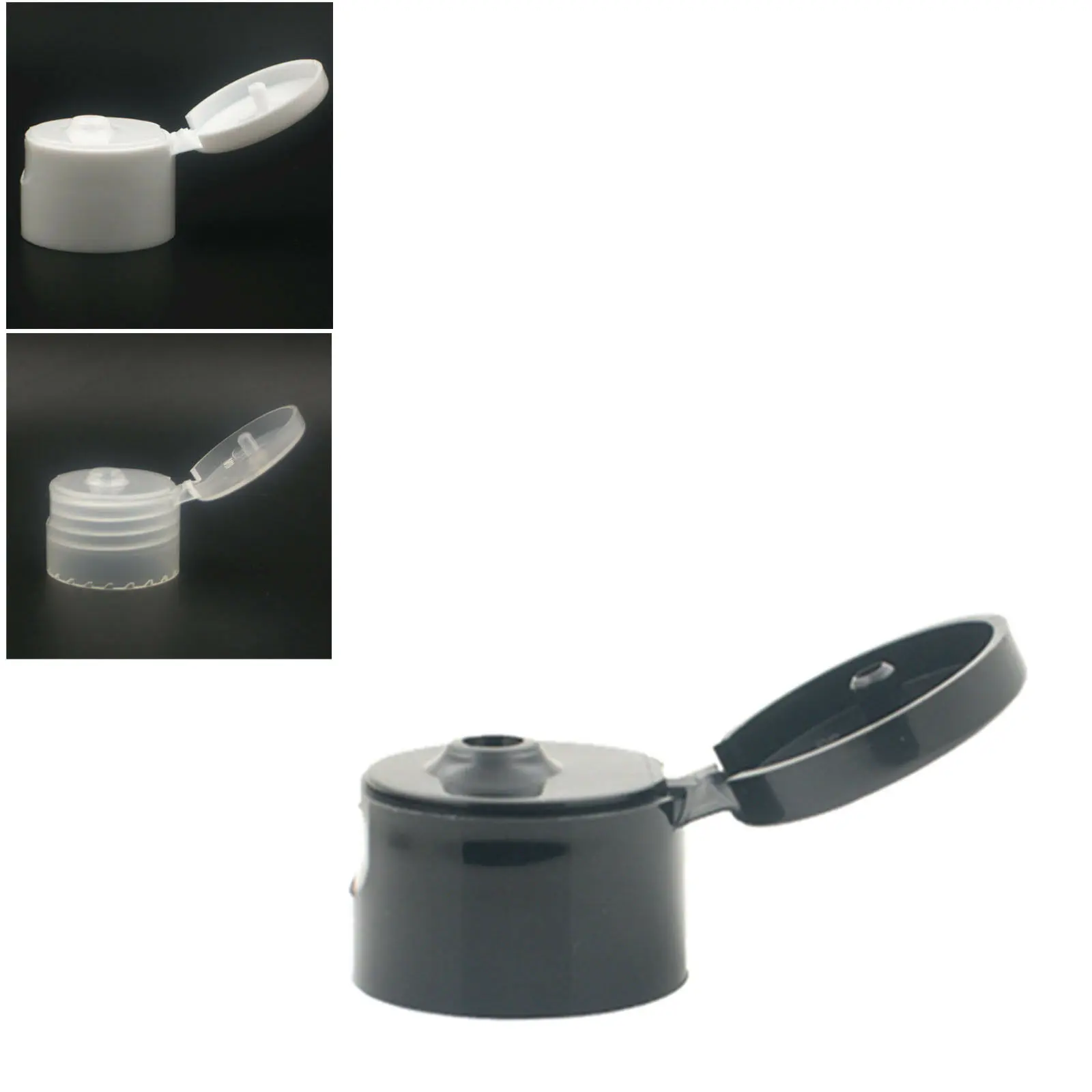 18-410 20-410 24-410 28-410 smooth/ribbed side plastic Flip Top Dispensing Cap Unlined 10pcs