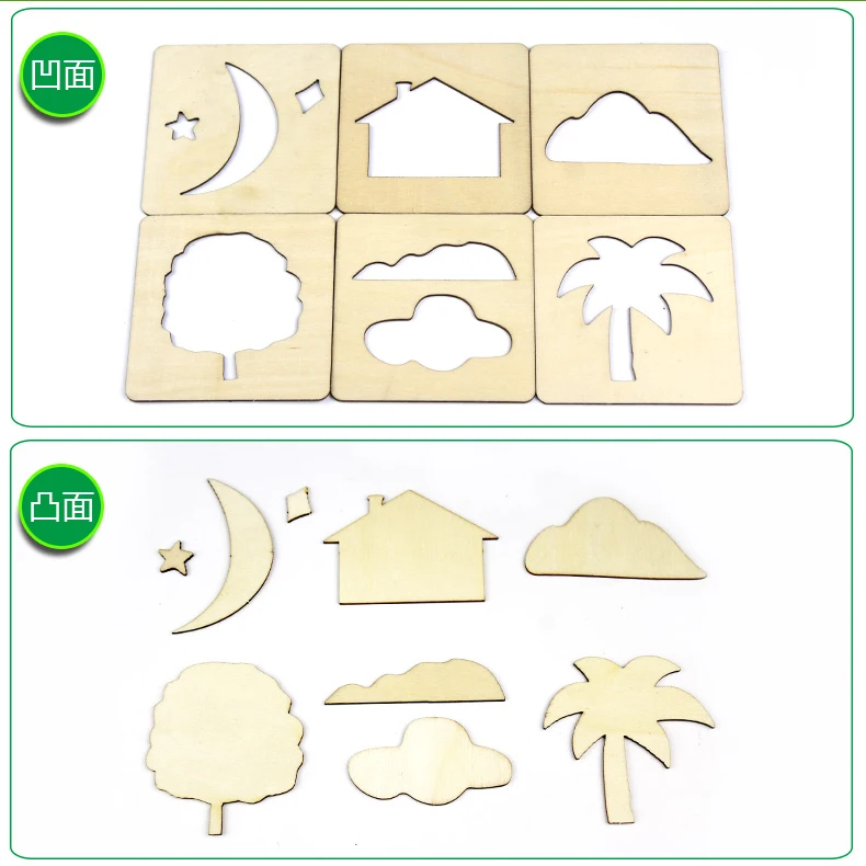 Unissex desenho brinquedos conjunto de madeira desenhos das crianças conjunto ferramentas meninos meninas bebê doodle desenhar modelo de pintura da criança menino menina 2021