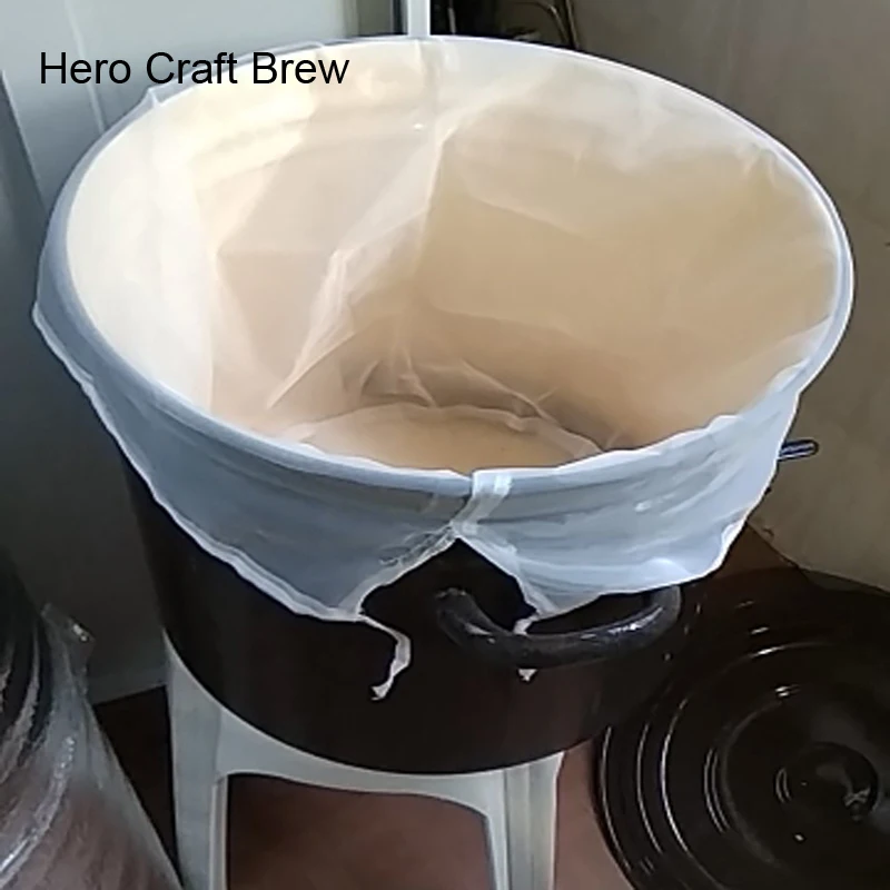 Beer Brewing Bucket Type Bier Brouwen Home Brew Filter Bag With String For All Grain Brew Bag