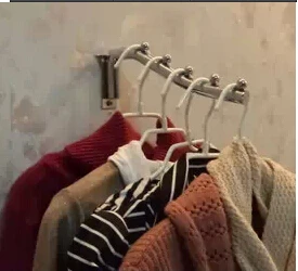 Wall Mount Swing Hangers  Clothes Rack Hangers Swing Clothes Hanger Rack for Hotel Home Office