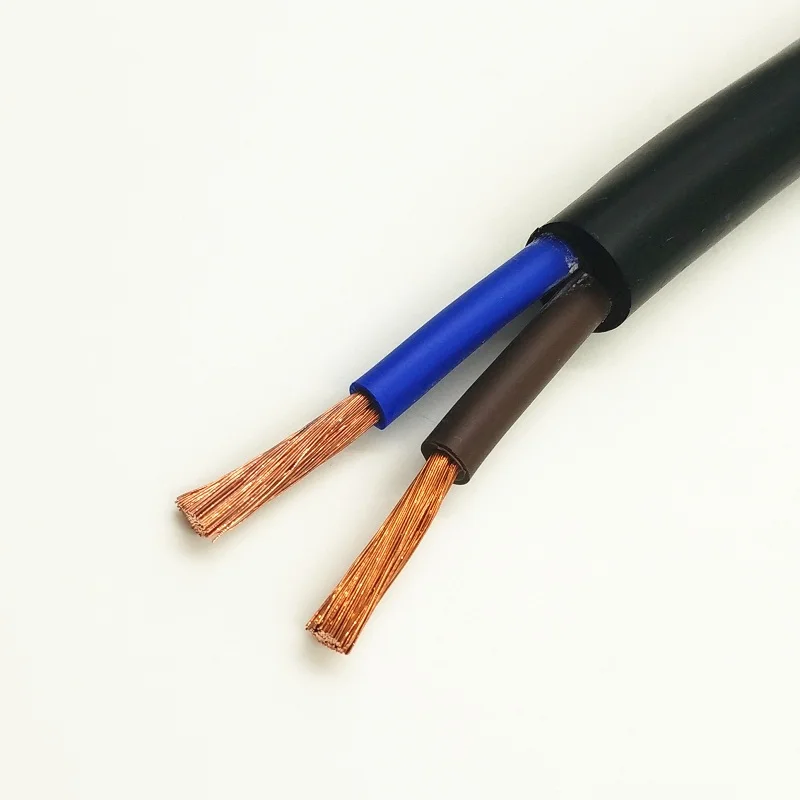 5meter 2 Cores 18AWG 17AWG 15AWG 13AWG 11AWG 9AWG Copper cable Wire Conductor Electric PVC Cable Soft Sheathed Wire power wire