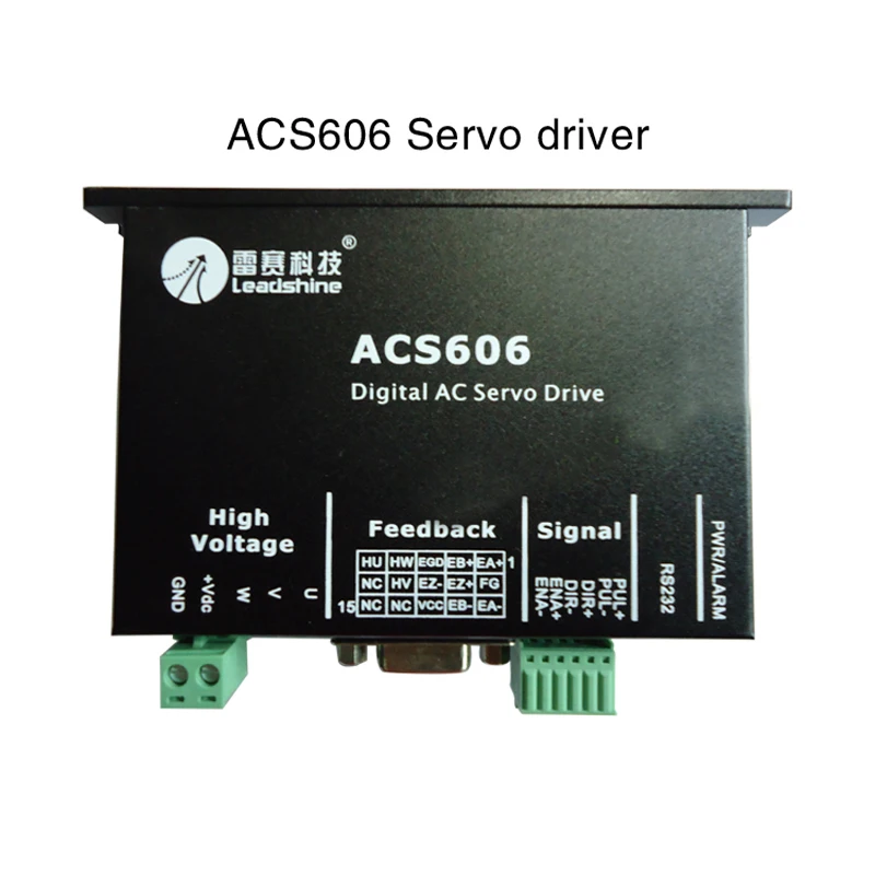 Leadshine DC servo motor driver ACS306 ACS606 ACS806 input voltage DC 24-60v 200-400w 6A for cnc engraver and cutting machine