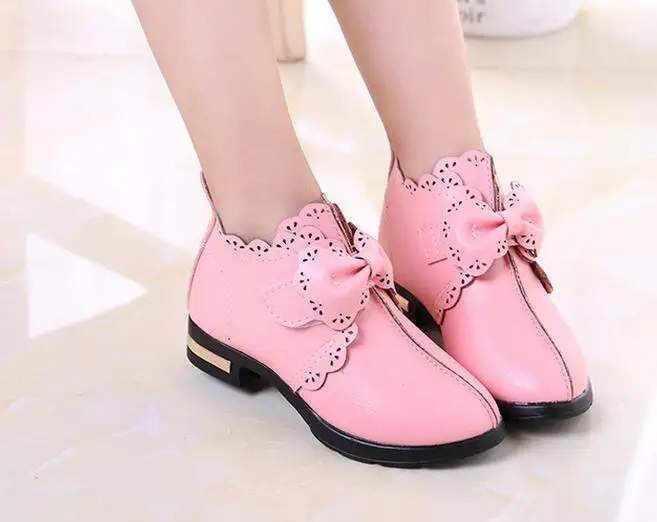 Kids Shoes 2017 New Brand Children Shoes Princess Girls Fashion Sneakers Girls Single Shoes Cartoon Flat Shoes