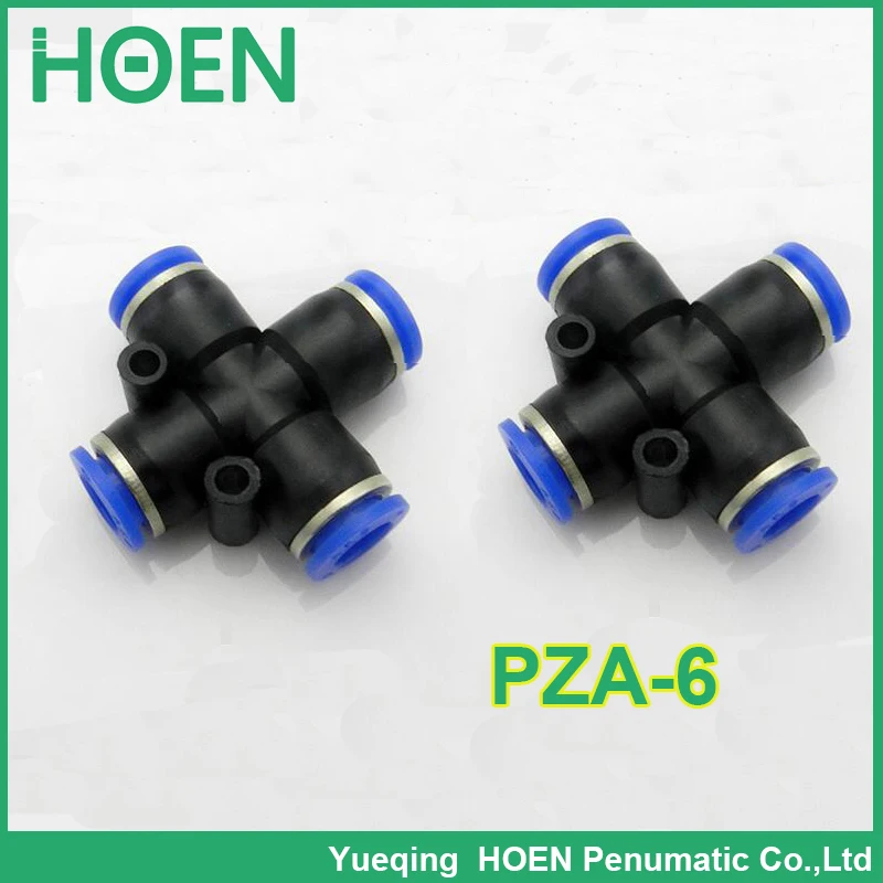 

100 pcs PZA APZA pneumatic tube air connector fitting pipe PZA-6 6mm one touch push in pipe fittings