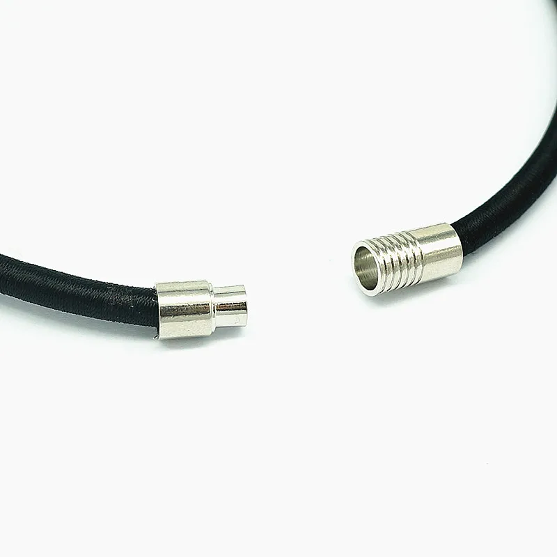 New DJ0096 Beauty colorful rope Snap necklace collars 45cm Magnet buckle fit DIY 18MM snap buttons jewlery