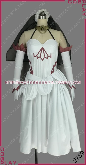 Fate/Apocrypha Black Faction Servant Berserker of Black Frankenstein White Dress Cosplay Costume S002