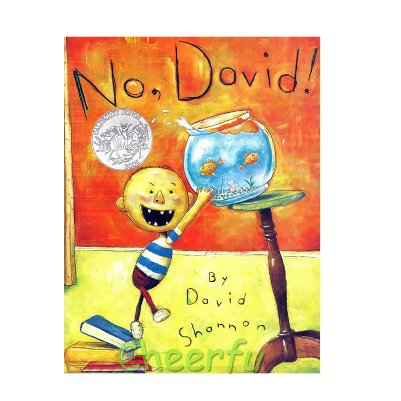 Libro de imágenes cognitivas para niños, libro de cuentos en inglés, 3 estilos, David, No David