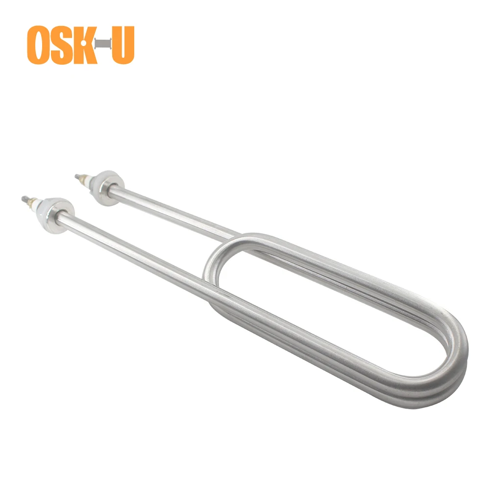 คู่ U รูปองค์ประกอบความร้อน 220/380V U ประเภทท่อความร้อนสแตนเลส U ประเภทท่อทำความร้อนสำหรับข้าวตู้ 3KW/4KW