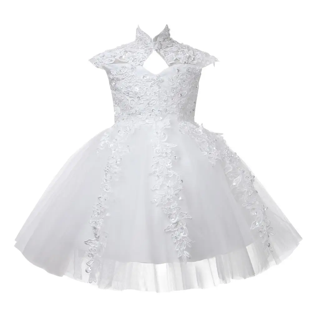 Newborn Princess Dress Baby Girls Baptism Dress Bead Sequin Tulle Easter Baby Dress 1 Years Birthday infant Christening gowns