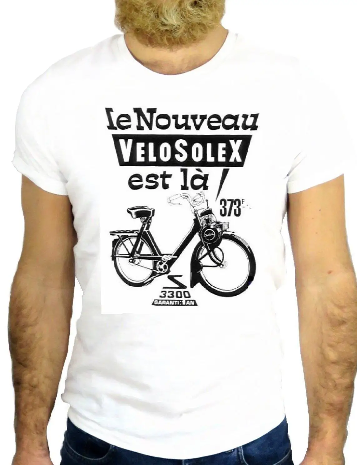 Hot Sale Fashion High Quality Personality Pub Biker Nice Le Nouveau Velosolex Funny France Hipster Hip Hop Street T-Shirt