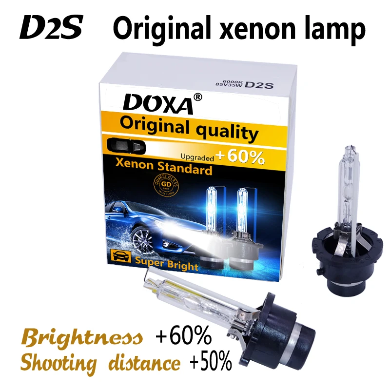 

Free shipping!! (2pcs/lot) Car Headlights Xenon D2S/D1S/D3S/D4S/D1R/ D2R/D3R/D4R HID Bulb Lamp 4300K,6000K white D2S Hot Selling