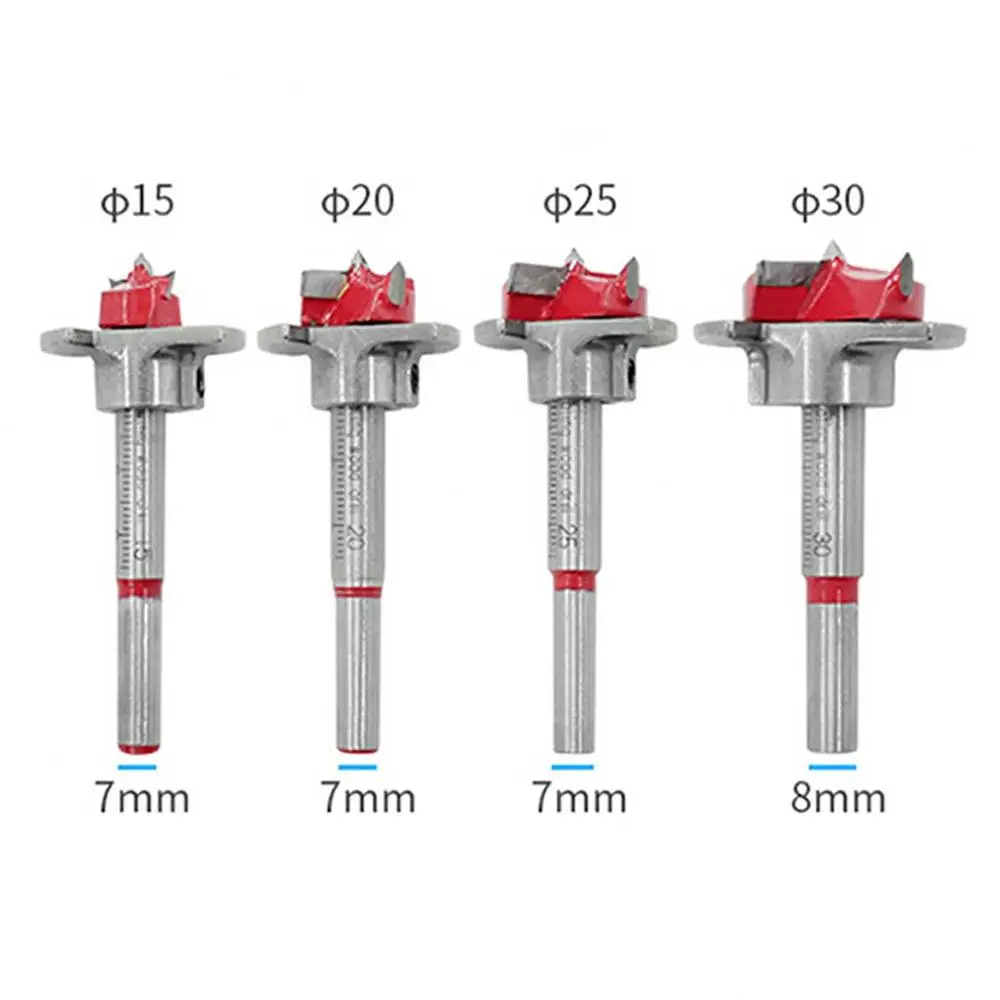 15/20/25/30mm dobradiça de broca do eixo helicoidal chato auto centralização buraco cortador de madeira hex chave carpintaria buraco saw para a ferramenta elétrica