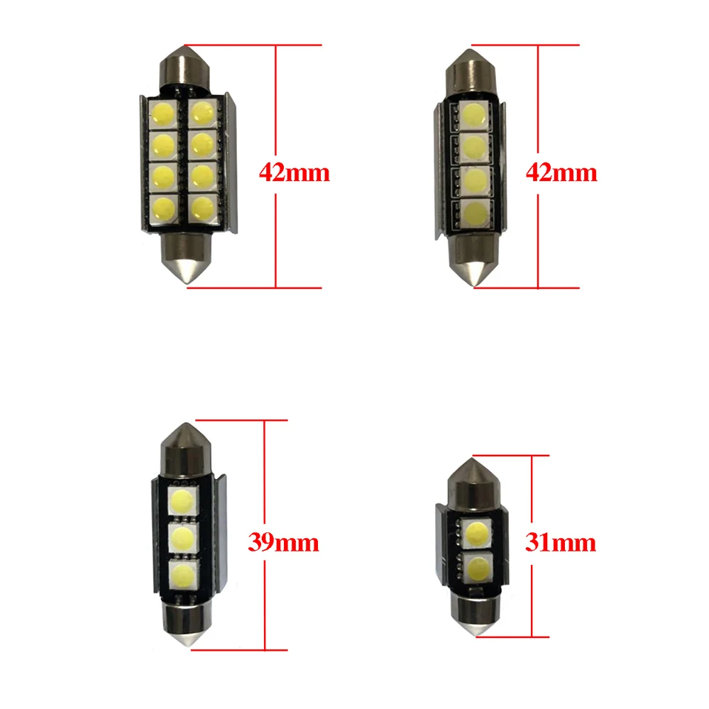 Canbus LED Lamp Interior Map Dome Trunk Plate Light Bulbs For Jeep Liberty 2002-2006