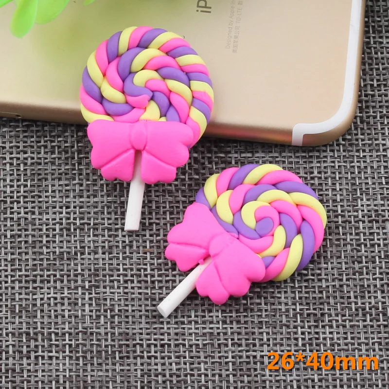 8 stücke Küche Spielzeug Garten Handwerk Mini Krawatte Bowknot Lollipop Simulation Spielzeug Figurine Puppenhaus Dekoration