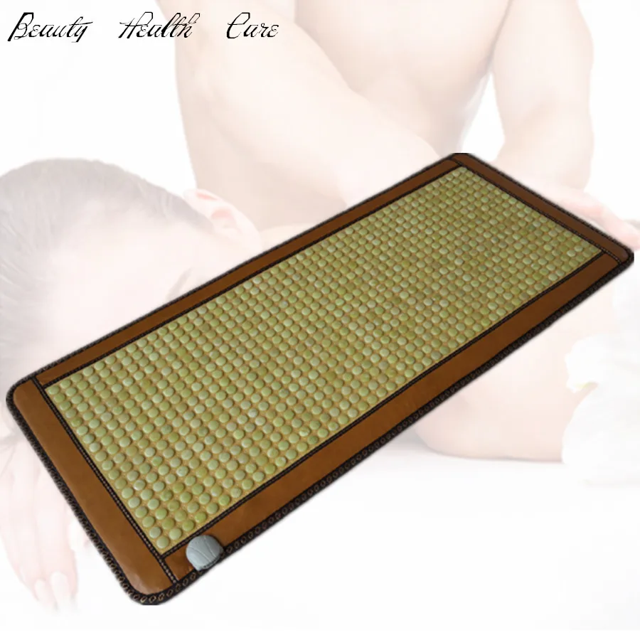 

2020 best present for parents Beauty Care natural heating jade mattress health sleeping mat cushion free shipping from China