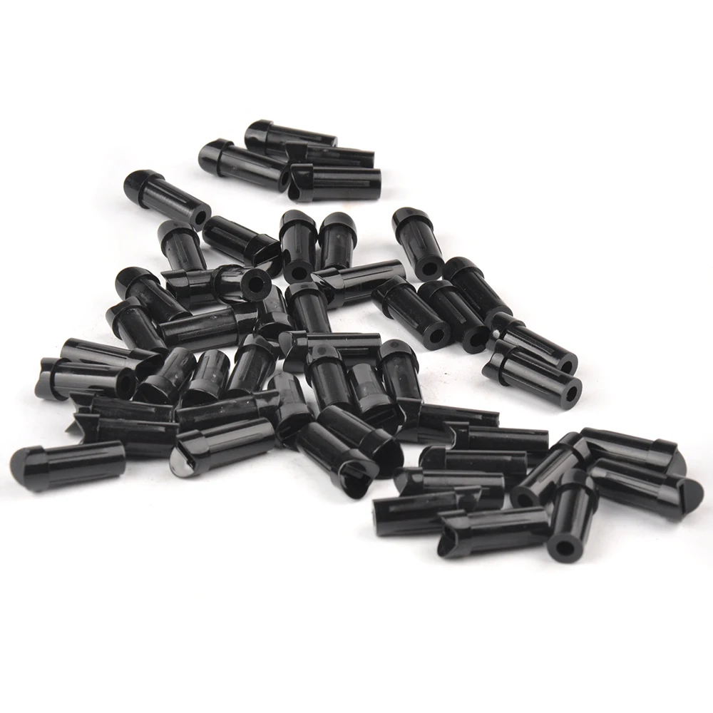 50Pcs/pack Arrow Black Plastic Nocks for Carbon and Fiberglass Arrow Fit for Out Diameter 8.8 mm Shaft