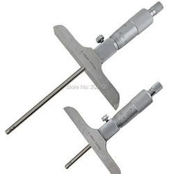 0-25mm 0-50mm 0-100mm 0-150mm Xibei brand Depth Micrometer 0.01mm depth micrometer gauge with rods depth caliper measuring tools