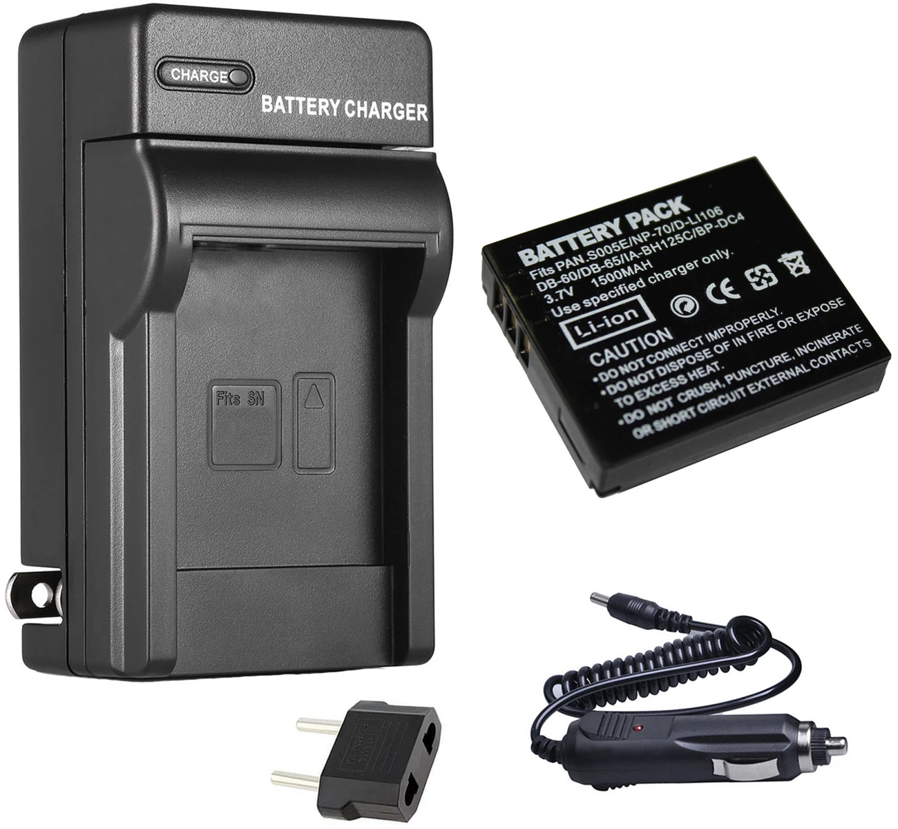 Battery + Charger for Fujifilm NP-70, NP70 and Fujifilm FinePix F20, F40, F45 fd, F47 fd, F40fd, F45fd, F47fd Digital Camera